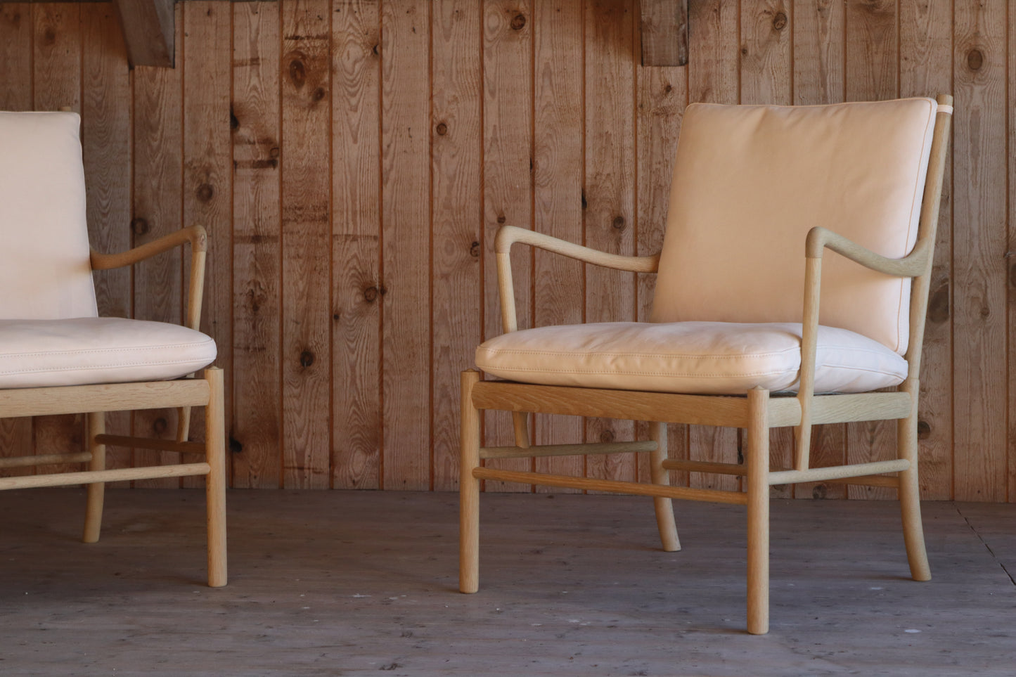 Easy Chairs - Two Colonial Chairs by Ole Wanscher