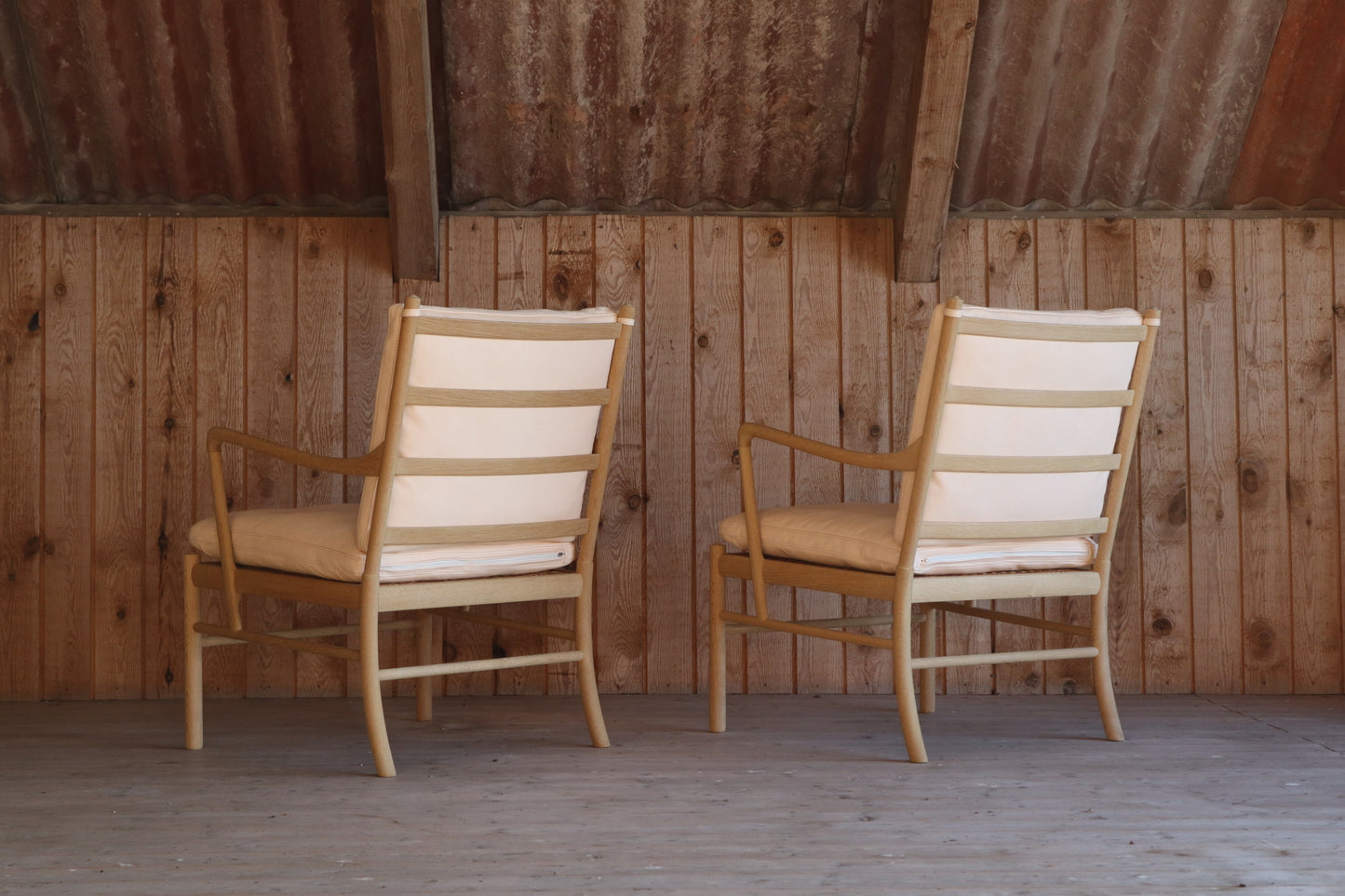 Easy Chairs - Two Colonial Chairs by Ole Wanscher